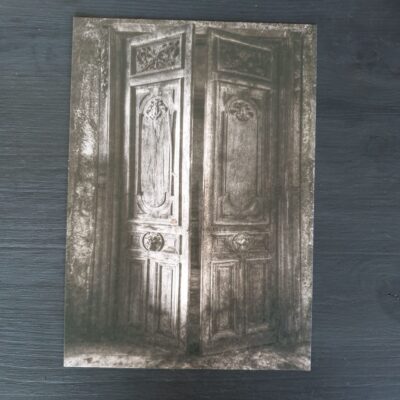 Kaart met envelop: Oude deur