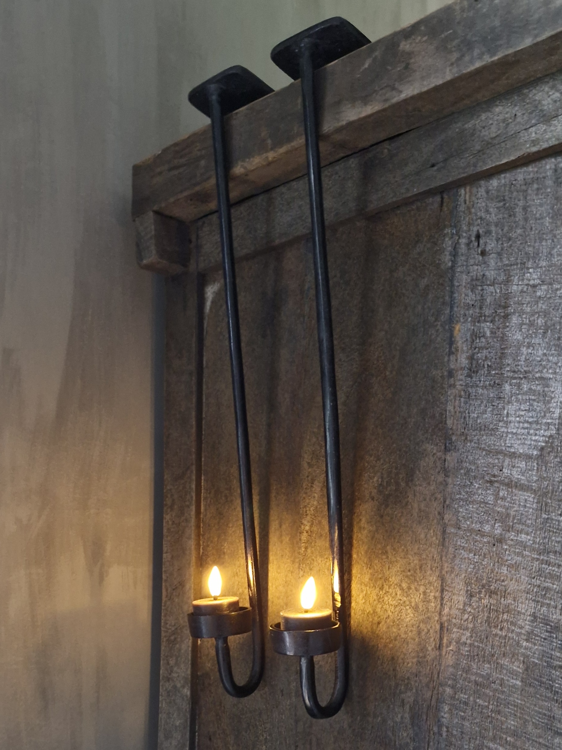 Hangkandelaar Luikhanger voor waxine zwart