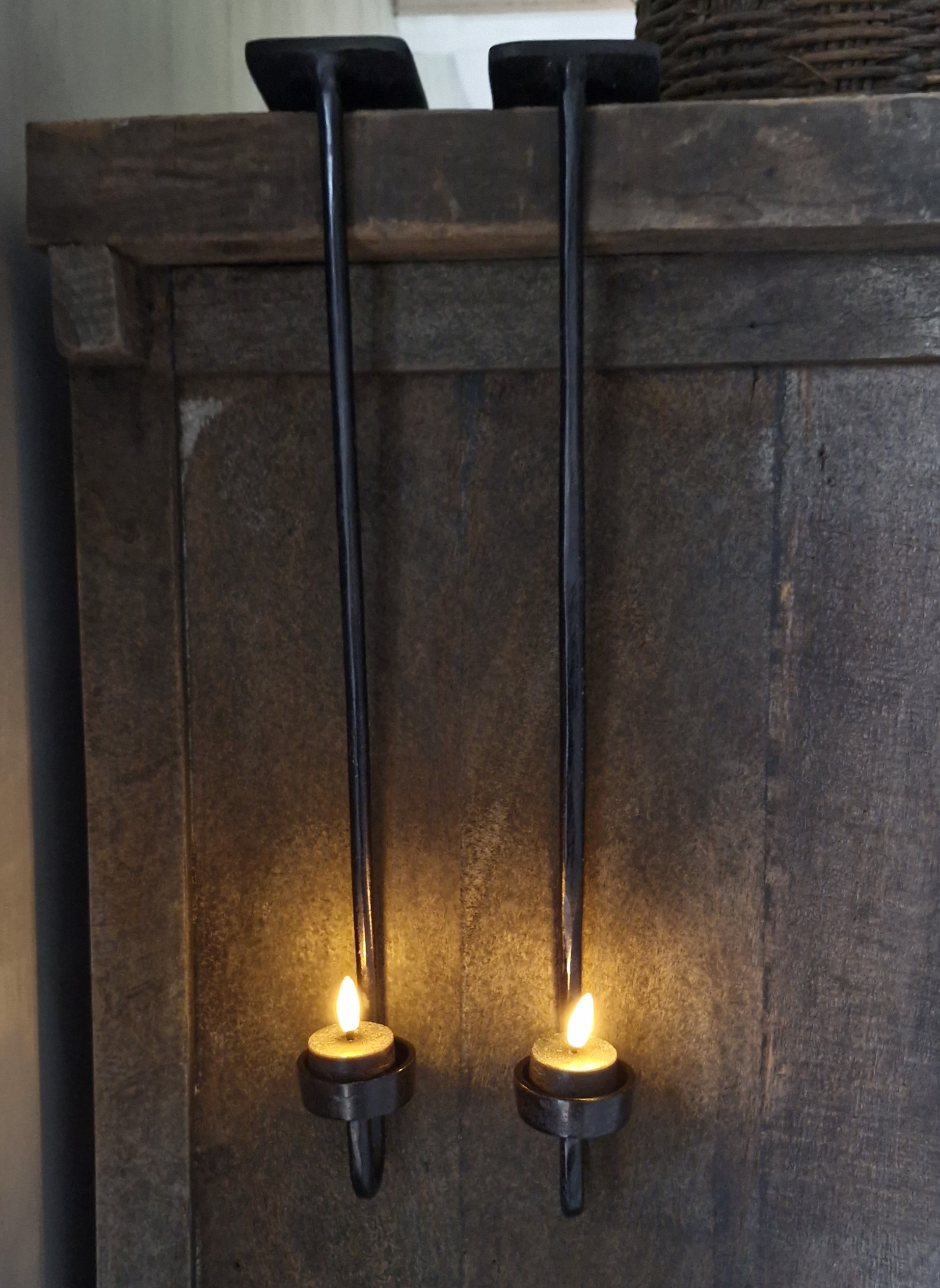 Hangkandelaar Luikhanger voor waxine zwart