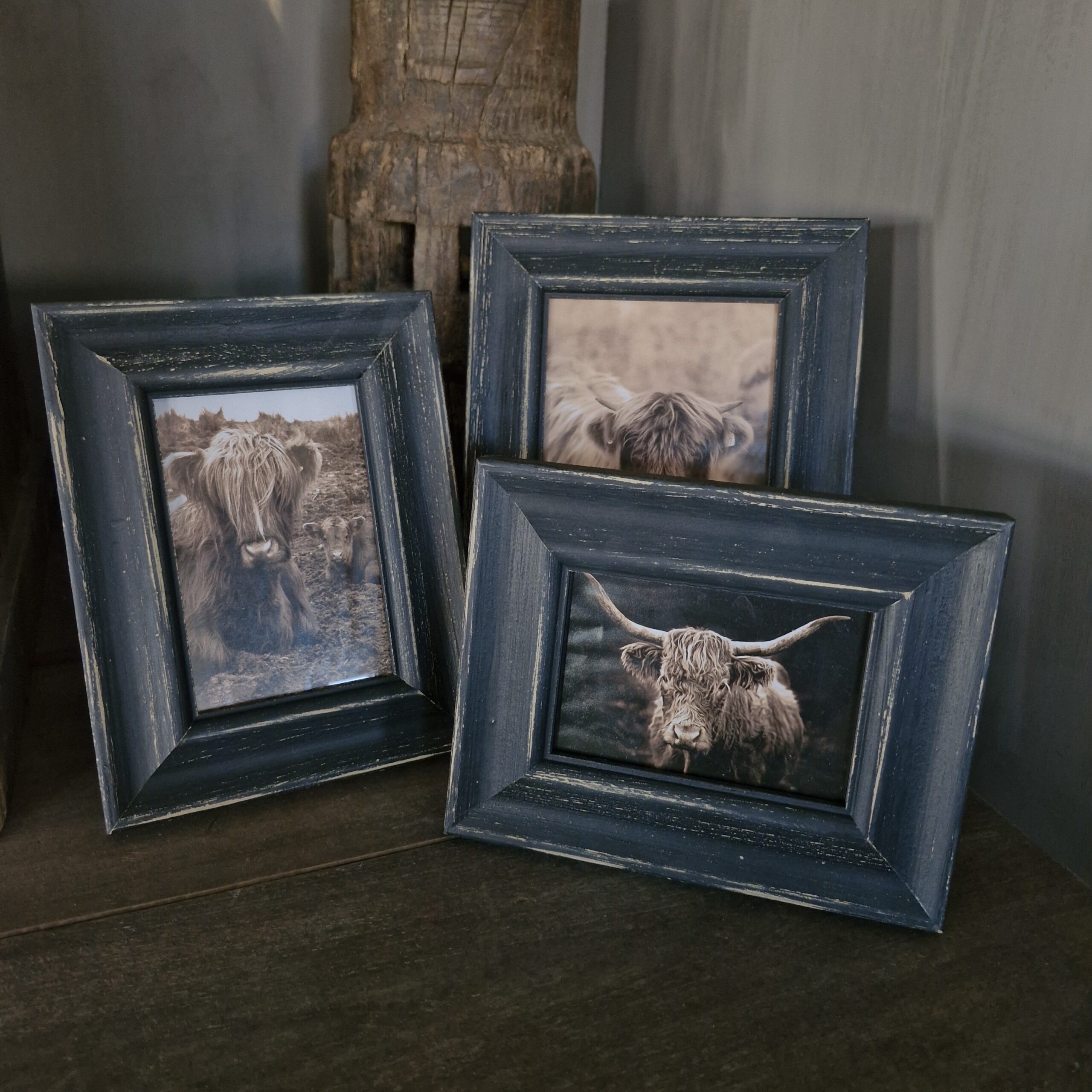 Fotolijst zwart hout L 25 x 20cm