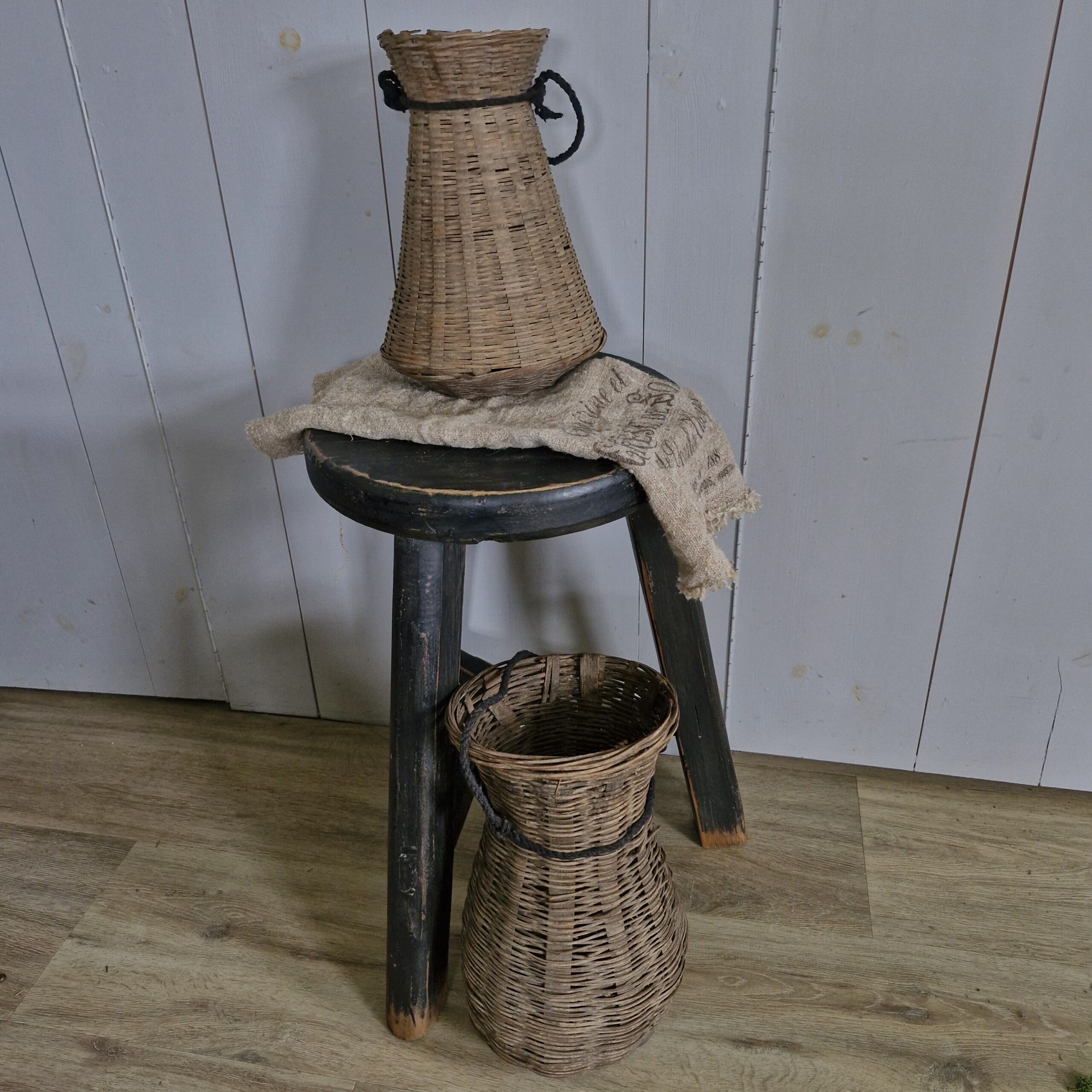 LUKSA | Oud mandje India met touw