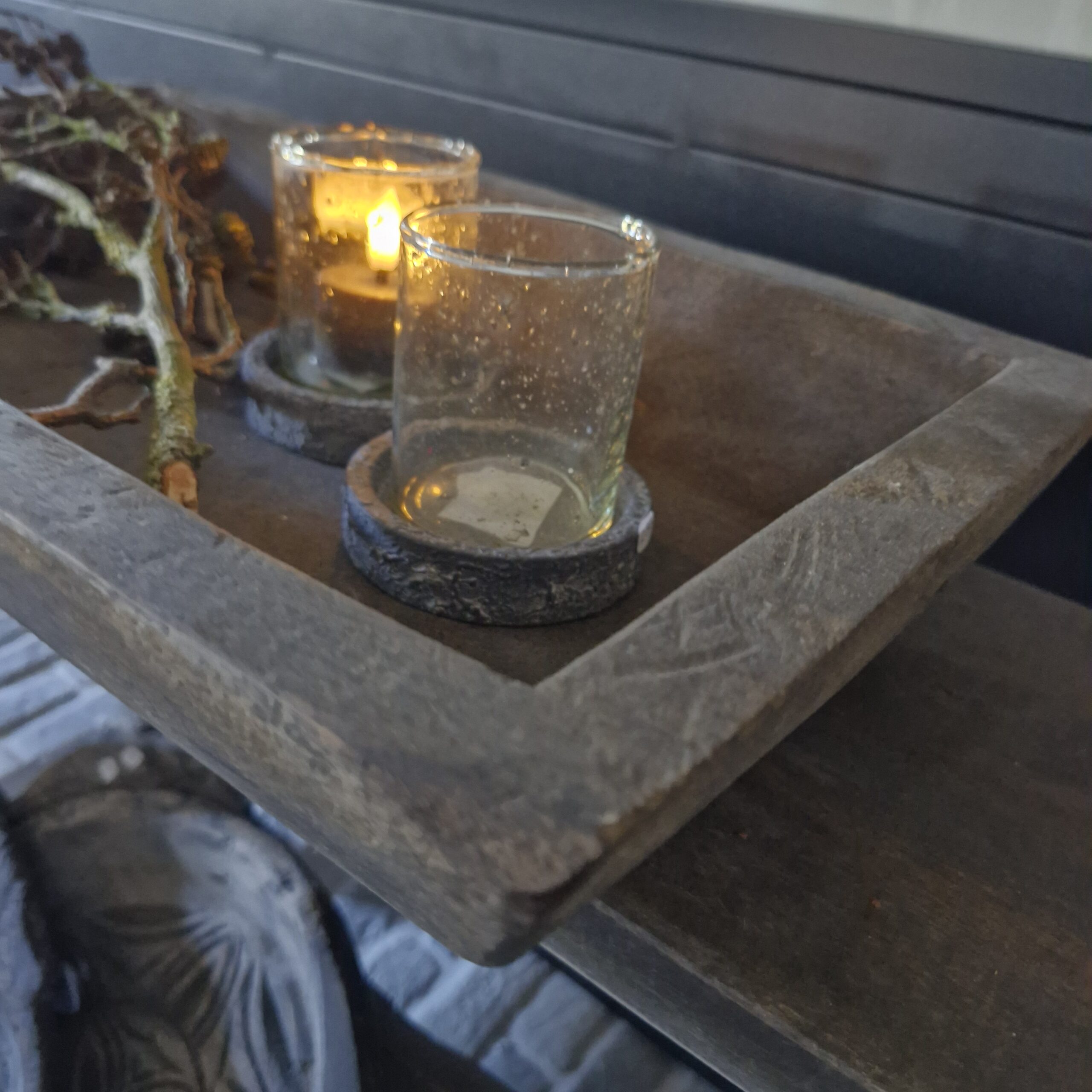 Houten Trog Bak oud teakhout